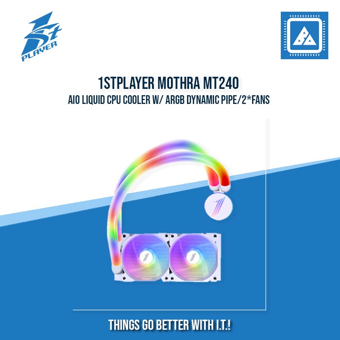 1STPLAYER MOTHRA MT240 AIO LIQUID CPU COOLER W/ ARGB DYNAMIC PIPE/2*FANS 1STPLAYER MOTHRA MT240 AIO LIQUID CPU COOLER W/ ARGB DYNAMIC PIPE/2*FANS